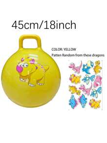 45cm/18inch/55cm/22inch Bouncy Hopper Balls With Handle For Kids, Ride On Toys Balls For Toddlers 1-3 & Kids 4-8, 1 Pack Hopper Ball 18 Inch Size For Kids Jumping Sports Ride Games Balance Exercise Indoor Outdoor Fun