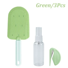 3 件套猫/狗爱好者礼物和狗/猫妈妈爱宠物冰淇淋形状按摩刷，狗爱好者和狗妈妈爱/猫爱好者和猫妈妈爱脱毛梳理刷，顺发梳，可悬挂双面刷，蓝色/绿色/黄色可用 - 彩色 - 查看 15