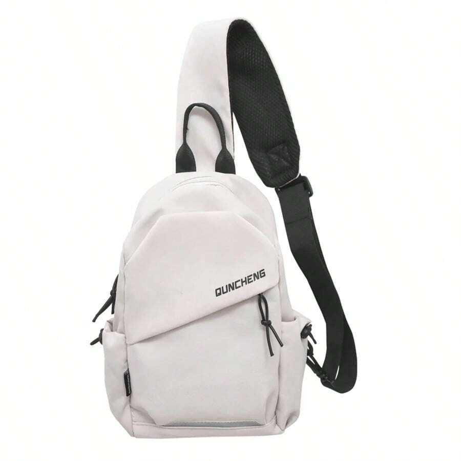 Crossbody Bag Men's Single Shoulder Small Backpack Chest Bag Women's Cycling Sports Mountain Climbing Boys Tablet Lightweight Mo - White - View 1