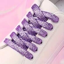 Unisex Flat Color Flash Small White Shoes Canvas Shoes Sneakers LACES