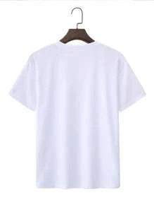 Unisex Funny Round Neck 100% Cotton Christian - Themed Inspirational Graphic T - Shirt - 白色 - 查看 2