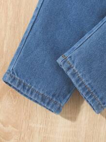 2 件套年轻男孩纽约风景印花白色 T 恤和蓝色休闲牛仔裤 - 彩色 - 查看 6