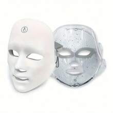 LED Face Mask With 7 Colors, Electric Beauty Facial Mask Instrument, Facial Skin Care Device - White - View 9