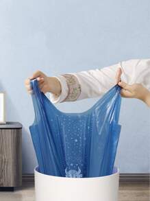 Self-Adhesive Trash Bags, Thickened Black Large Kitchen Garbage Bags With Handle