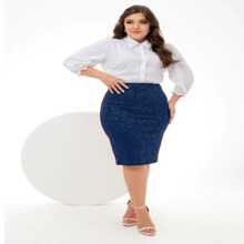 AVI Moda Crista Women Skirts - Teal Blue - View 1