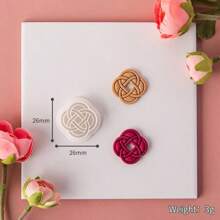 Chinese Knot Retro Texture Polymer Clay Cutters Mold National Pattern Soft Ceramic Earring Clay Cutting Mold Fashion Accessories - Pastel - View 8