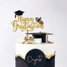 1 件毕业蛋糕装饰，2025 届蛋糕装饰，祝贺毕业蛋糕装饰，2025 届毕业派对用品，祝贺，大学毕业派对装饰