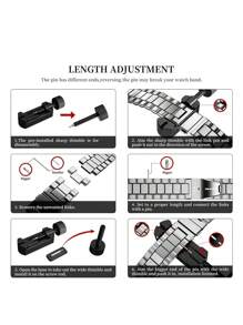2 件时尚优雅表带和表壳套装，可调节金属金色手链式表带，搭配硬质 PC 金色框架（无屏幕保护膜），镶嵌闪亮水晶水钻的保护壳，兼容 Ultra 3/2/1 系列、S10/S9/S8/S7/S6/S5/S4/S3/S2/S1，38mm 40mm 41mm 42mm 44mm 45mm 46mm 49mm - 金色 - 查看 12