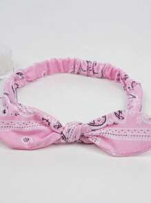 Rabbit Ear Knot Elastic Headband, Stretchy Steel Wire Hairband,Boho Style Hair Accessories, Elastic Headband, Yoga Headwrap Turban Headband