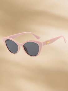 1 pieza Gafas de moda versátiles y cómodas con marco delgado de estilo vintage de alta gama