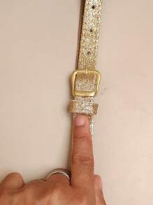 Cinto Feminino brilho strass Fivela Infinito moda Carnaval