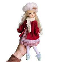30 厘米娃娃衣服 1/6 BJD 娃娃时尚服装套装 漂亮连衣裙 帽子 礼物配饰 节日礼物 - 彩色 - 查看 9