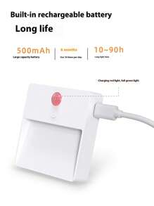 1/2/3PCS New Product RGB Sensor Light Human Body Sensor Light Smart USB Rechargeable Color RGB Magnetic LED Night Light Foot Light Corridor Aisle Staircase Entrance Wall Bookcase Shoe Cabinet Household Lighting Night Light Intelligent Sensitive Sensor