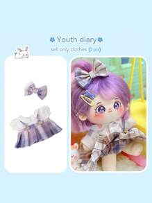 1 Set Of Clothes For 20cm Dolls, Exquisite And Good-Looking, Endowing The Doll With Unique Charm, With Many Choices To Meet Your Needs. (Only The Clothes Are Sold, And The Small Accessories On The Clothes Are Random. Please Be Cautious If You Are Bothered By This!) - Multicolor - View 29