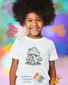 CAMISA PARA COLORIR COGUMELO