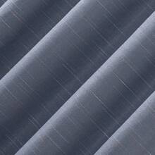 Sylvan Slub Stripe Thermal Blackout Rod Pocket Curtain Panel, 40"X84", Denim