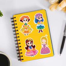 50pcs Princess Series Crystal Shoe Castle Waterproof DIY Creative Stickers For Laptop Computer Mobile Phone - Multicolor - View 4