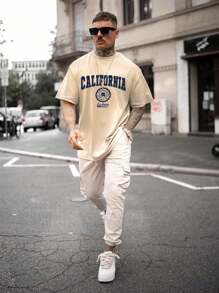 Men Letter Graphic Tee