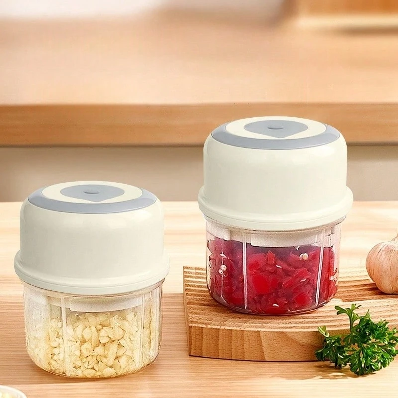 Tritatutto Elettrico Per Aglio Ricaricabile - Robot Da Cucina Piccolo E Pratico - Foto 5