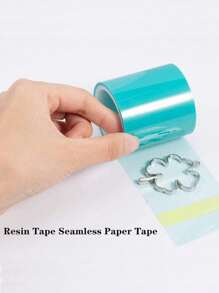 Cinta de papel de resina UV Herramientas DIY para manualidades de resina epoxi Marco de metal Pegamento adhesivo anti-fugas Fondo transparente Herramientas para hacer joyería