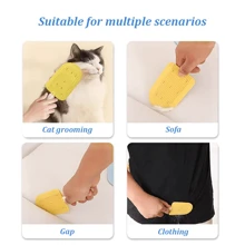 3 件套猫/狗爱好者礼物和狗/猫妈妈爱宠物冰淇淋形状按摩刷，狗爱好者和狗妈妈爱/猫爱好者和猫妈妈爱脱毛梳理刷，顺发梳，可悬挂双面刷，蓝色/绿色/黄色可用 - 彩色 - 查看 10