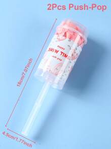 2Pcs Handheld Push-Pop Confetti Popper,Wedding Confetti Cannons,Wedding Supplies,Bridal Shower Favors,Engagement Decor,Birthday Party Supplies,Babyshower Supplies,Gender Reveal Party Decoration,Anniversaries Decor, Holiday Party Supplies