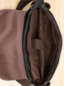 Men's Vintage Large-Capacity Messenger Bag, Stylish Shoulder Bag, Business Crossbody Bag For Father's Day Gift, Valentine's Day Gift, Commuting, College Students Sling Bag For Men Shopping Bag Laptop Bag Laptop Case - Black - View 6