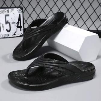 男士 2025 新款人字拖，防滑舒适沙滩拖鞋，居家浴室轻便休闲凉鞋