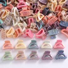 Set de 20 pinzas pequeñas de cangrejo de colores Morandi, pinzas para el cabello mini electrochapadas de colores, clips para el flequillo y el cabello de niña, clips para moños de princesa, diademas lindas y dulces, clips mini de moño semicircular