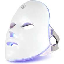 7-Color LED Light Mask - Rechargeable, USB-Powered With 400mAh Lithium Battery, Fragrance-Free, White - Ideal For Skin Care & Beauty Regimens, Light For Face - White - View 6