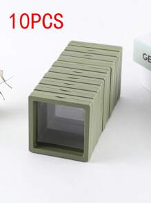 10 件彩色薄膜盒耳环首饰收纳盒便携式抗氧化 PE 薄膜耳夹项链礼盒防尘抗氧化首饰盒，PE 薄膜首饰收纳包装盒，适用于戒指、耳环、手链、项链 PE 薄膜首饰盒收纳盒：便携式耳环、戒指项链、抗氧化小巧精致首饰悬挂盒展示盒，用于派对包装配件返校 - 彩色 - 查看 21