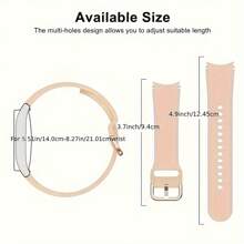 1pc, 20mm Seamless Silicone Watch Strap With Quick Release Buckle, Compatible With Samsung Galaxy Watch 7/6/5/4 Series, Amazfit And Other Models, Suitable For Both Men And Women, Waterproof Sports Strap