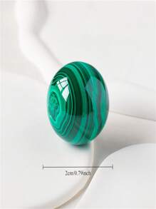 Natural Chrysocolla Crystal Ball Ornament, Home Office 7-Star Arrangement Crystal Ball Feng Shui Ball Crystal Crafts - Green - View 4