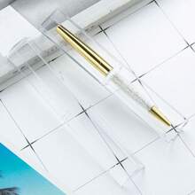 Transparent Plastic Pen Storage Box, Pen Display Case Single Pen Stationery Box, Pen Gift Box - one-size - View 6