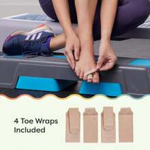 4pcs Reusable Fabric Toe Wrap, Toe Straightener