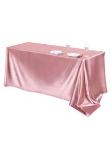 Deluxe Satin Navy Blue Tablecloth Kit - Rectangular Formal Dining Cloth With Non-Slip Lined Suitable For Home Dining Table Indoor And Outdoor Wedding Party Decoration - Multicolor - View 13