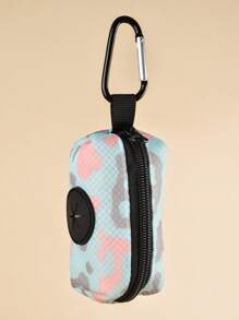 1pc Fashionable Dog Poop Bag Holder With Leash Attachment (leash And Poop Bag Not Included)
