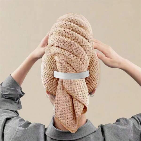 Extra Large & Long Hair Drying Cap, Absorbent & Quick Dry Bath Towel Hood For Women