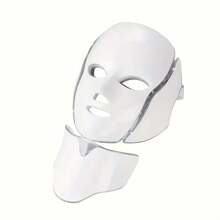 [LED Facial Mask Beauty Device] Seven-Color LED Facial Mask Beauty Device - Household Plug-In Facial Care Instrument For Face And Neck - Convenient Home Skincare - Xem 11