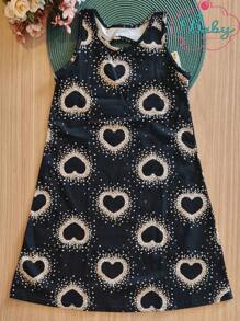 Vestido Juvenil Alça Kyly Premium - Preto e Branco - Visão 3