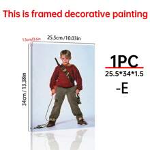 1/6Pcs Home Alone - Movie Posters Wall Arts - 90's Movie Posters - Canvas Wall Decorate - Home Alone Movie Poster For Living Room Bedroom Decor Gifts Birthday Graduation