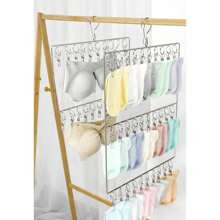 1 set van 20 haken, 30 hangers - Multifunctioneel hangerrek voor het opbergen van bh's, vesten, vlekbestendig droogrek geschikt voor het ophangen van lingerie, sokken, ondergoed