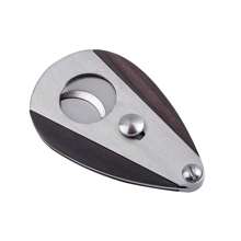Sandalwood Cigar Cutter With Double Blade, Bat Shape Cigar Scissors - Multicolor - View 3