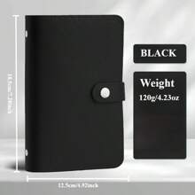 1 本 PU 皮革纸币收纳簿，可容纳多达 100 张纸币，适用于存放纸币、照片、邮票、卡片、信用卡、大容量现金收纳簿、生日/节日礼物。