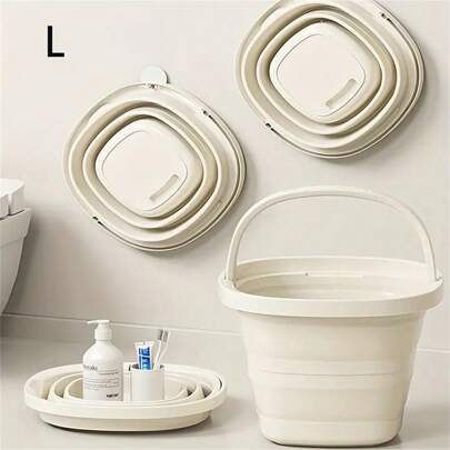 1 st hopfällbar hink - Från utomhusbruk till hemmet, rengöring till förvaring, dess "flexibla och expanderbara" styrka gör varje användning bekväm och överraskande! Skaffa en nu och säg adjö till "rumslig ångest"!