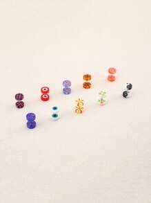 10 Kinds Of Color False Ear Expansion Diverse Colors And Pattern Materials Light And Comfortable Appearance Stylish And Beautiful 10 Colors Random - Fake Ear Expansion - View 3