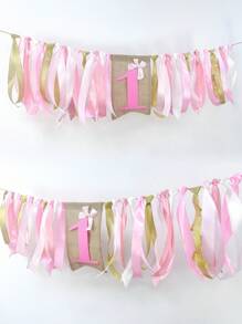 1st Birthday High Chair Banner - Cow Rodeo For Party Fabric Decor,Cake Smash Shower Backdrop Garland For Photo Props