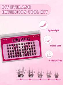 60pcs 11-14mm 5 Rows Natural Fashion Style Hot Melt Artificial Mink Fur Eyelashes