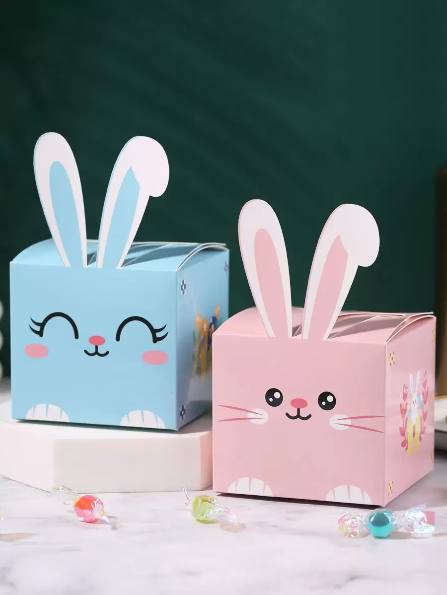 小兔萝卜糖礼盒复活节卡通小礼物糖果饼干包装纸盒