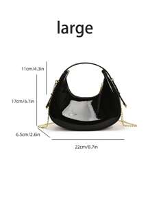 Chic Shoulder Bag For Women, Fashionable Crescent Design, Suitable For Shopping, Parties, Summer - Multicolor - View 12